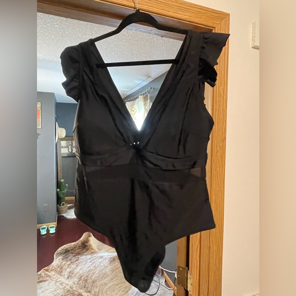Cup She black one piece swimsuit